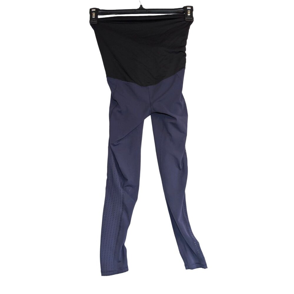 Isabel Maternity By Ingrid & Isabel XS Navy & Black Panel Leggings